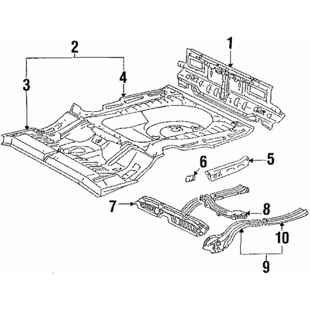 TOYOTA 58313-32051 Floor Panel TOYOTA 58313-32051 Floor Panel